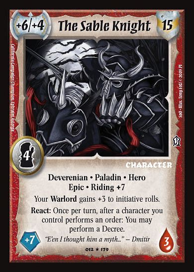 The Sable Knight