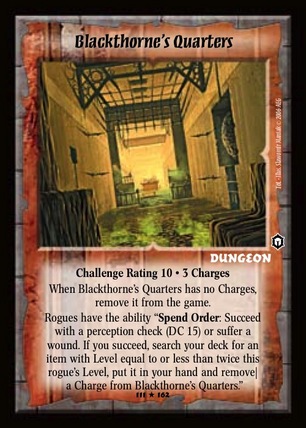 Blackthorne's Quarters